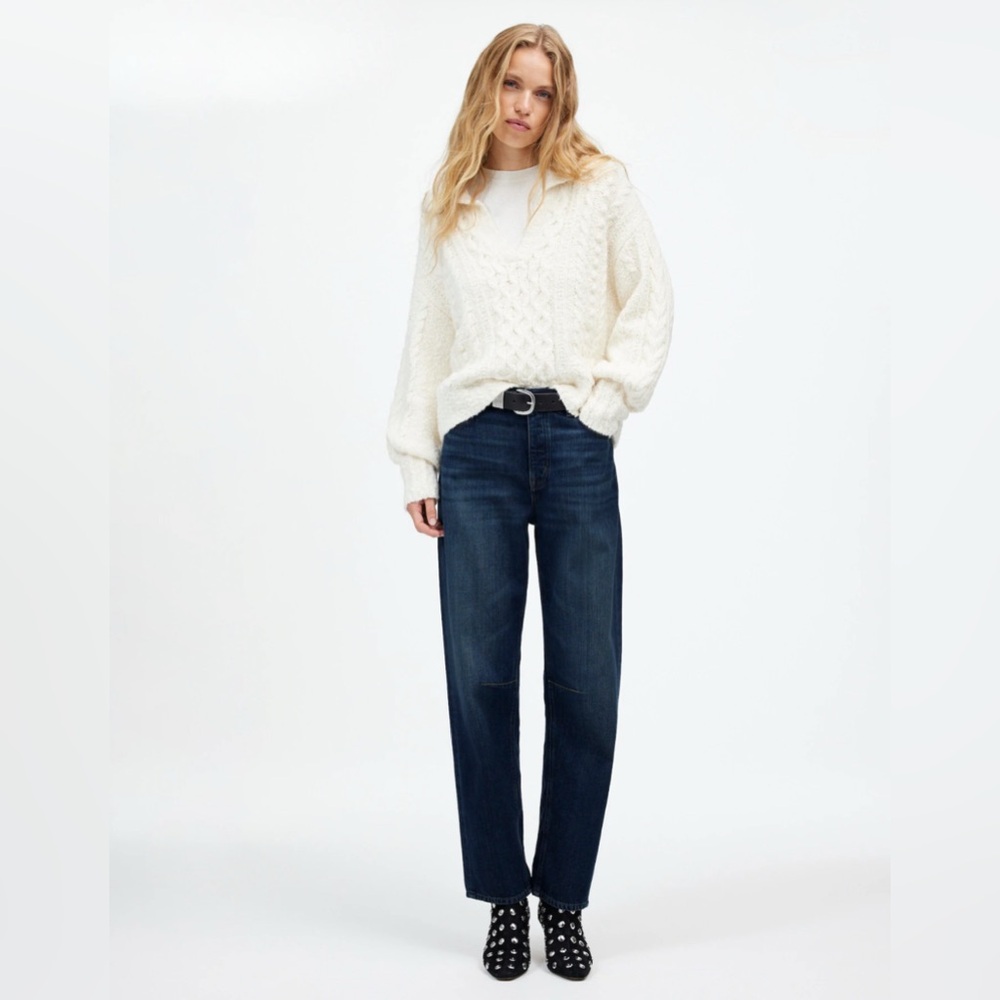 Madewell The Darted Barrel-Leg Jean: Softdrape Edition 26P